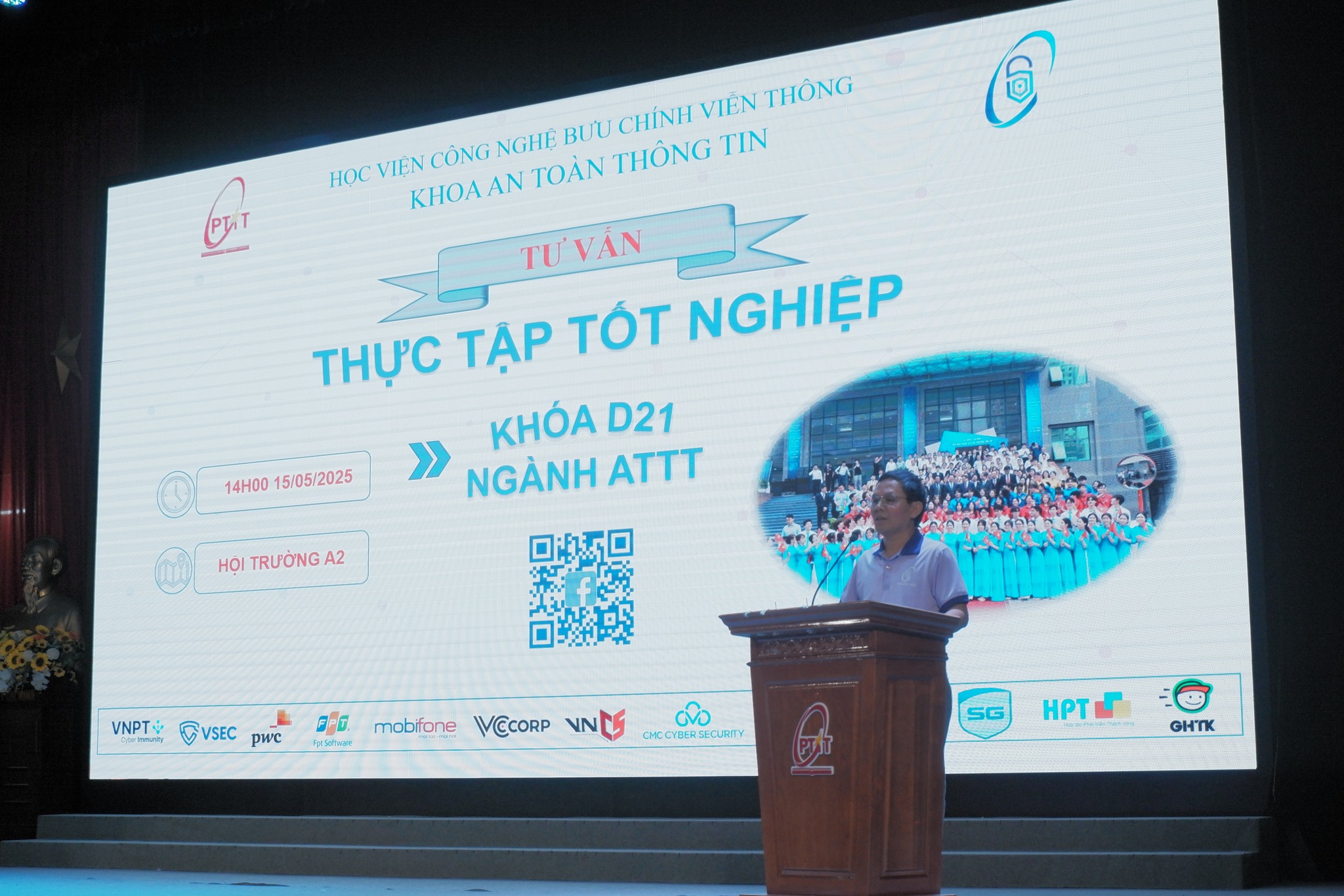 Khoa An toàn Thông tin tổ chức buổi tư vấn thực tập tốt nghiệp năm 2025 cho sinh viên khóa D21