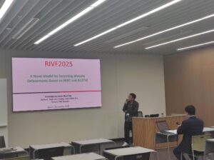 Sinh viên Mai Xuân Nhật báo cáo tại Hội nghị RIVF 2025